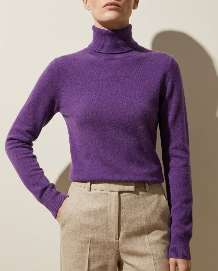 Lisa | Refined Fitted Long Sleeve Turtleneck Sweater