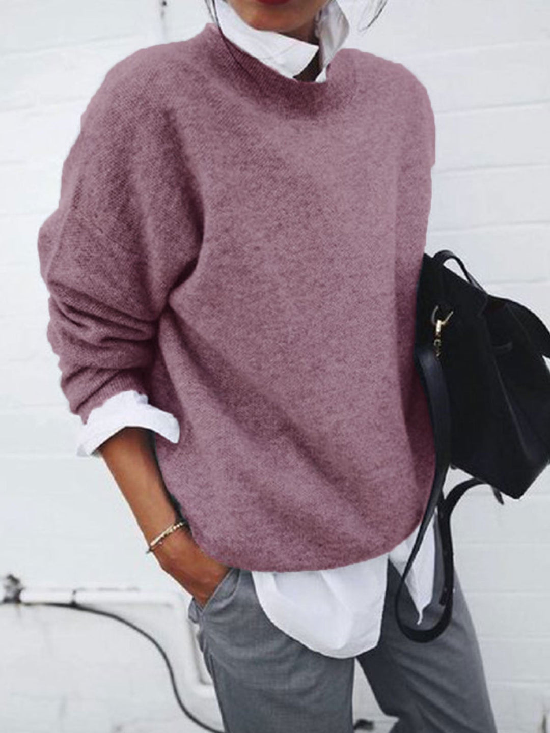 Lisa | Refined Oversized Crewneck Sweatshirt