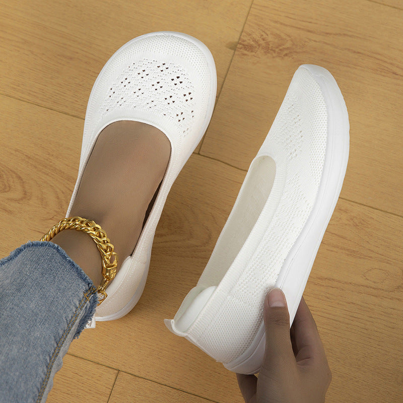 Lori | Chic Breathable Knit Slip-On Slippers