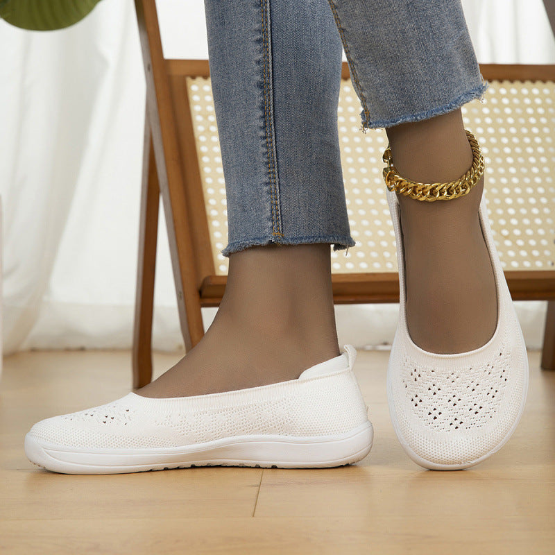 Lori | Chic Breathable Knit Slip-On Slippers