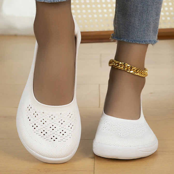 Lori | Chic Breathable Knit Slip-On Slippers