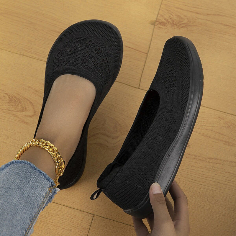 Lori | Chic Breathable Knit Slip-On Slippers