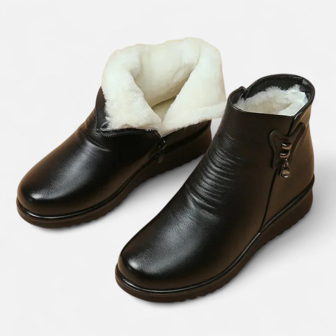 Lori | Cozy Plush Lined Ankle Winter Boots for Women