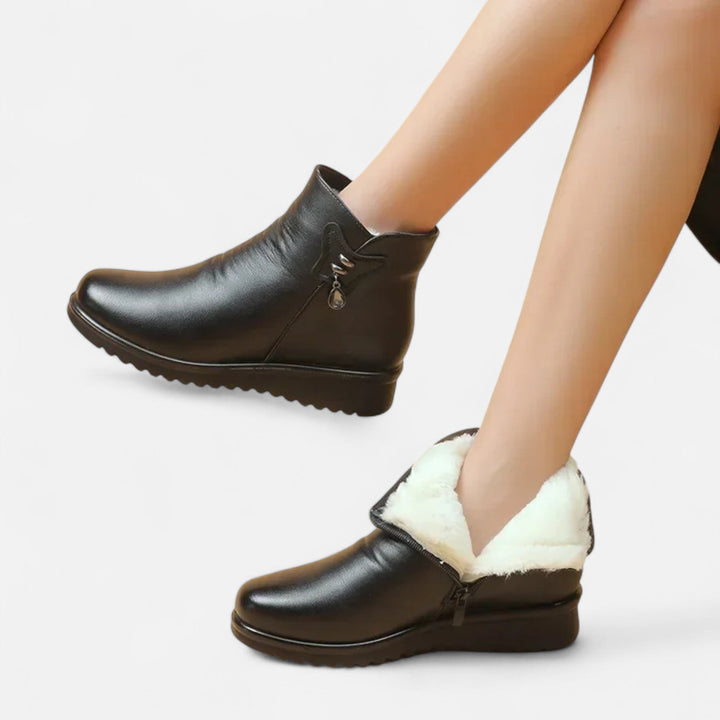 Lori | Cozy Plush Lined Ankle Winter Boots for Women