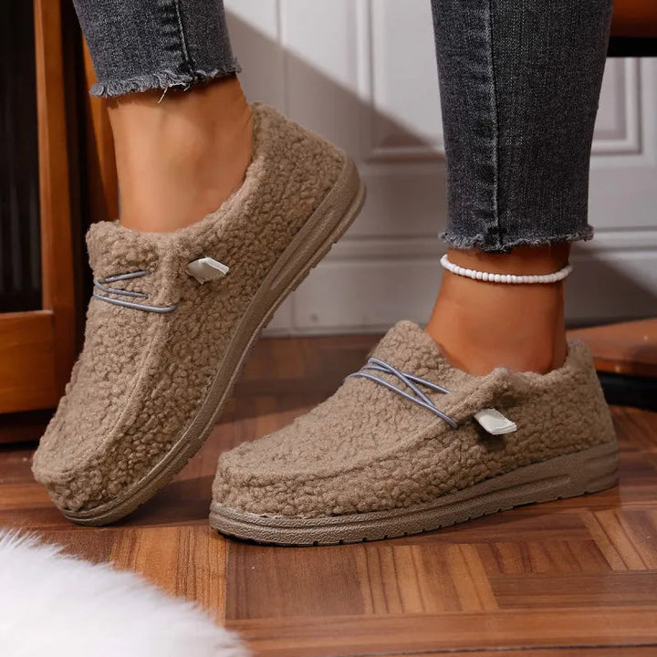 Lori | Relaxed Cozy Fuzzy Teddy Slippers