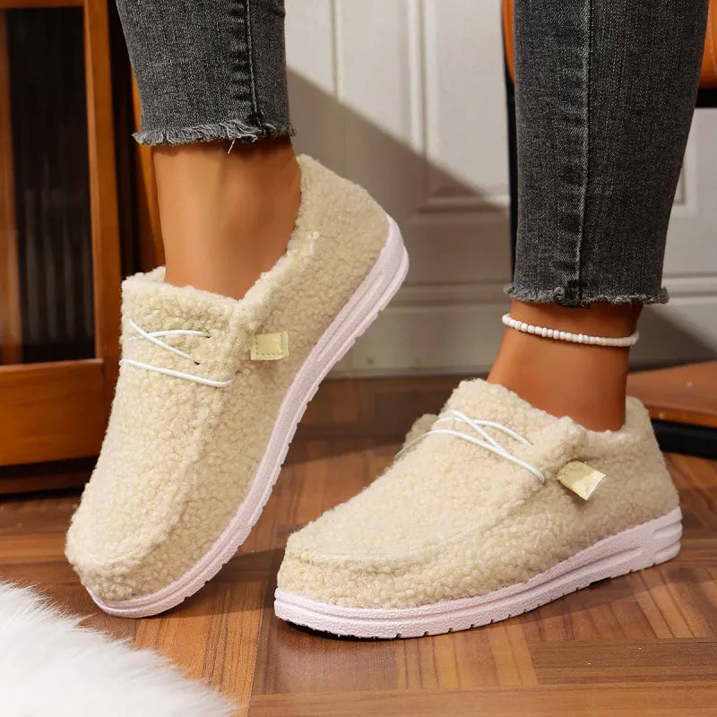 Lori | Relaxed Cozy Fuzzy Teddy Slippers