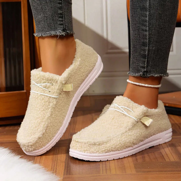 Lori | Relaxed Cozy Fuzzy Teddy Slippers