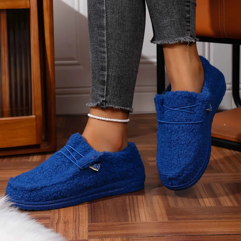 Lori | Relaxed Cozy Fuzzy Teddy Slippers