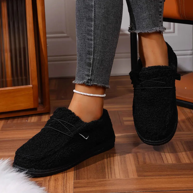 Lori | Relaxed Cozy Fuzzy Teddy Slippers