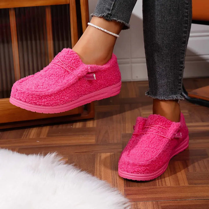 Lori | Relaxed Cozy Fuzzy Teddy Slippers