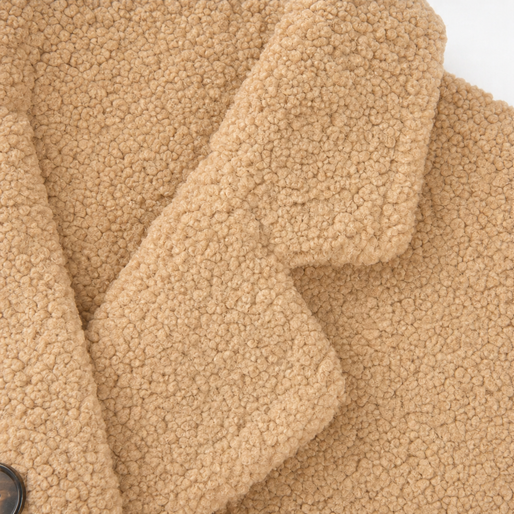 Madison | Cozy Double-Breasted Winter Sherpa Jacket Women