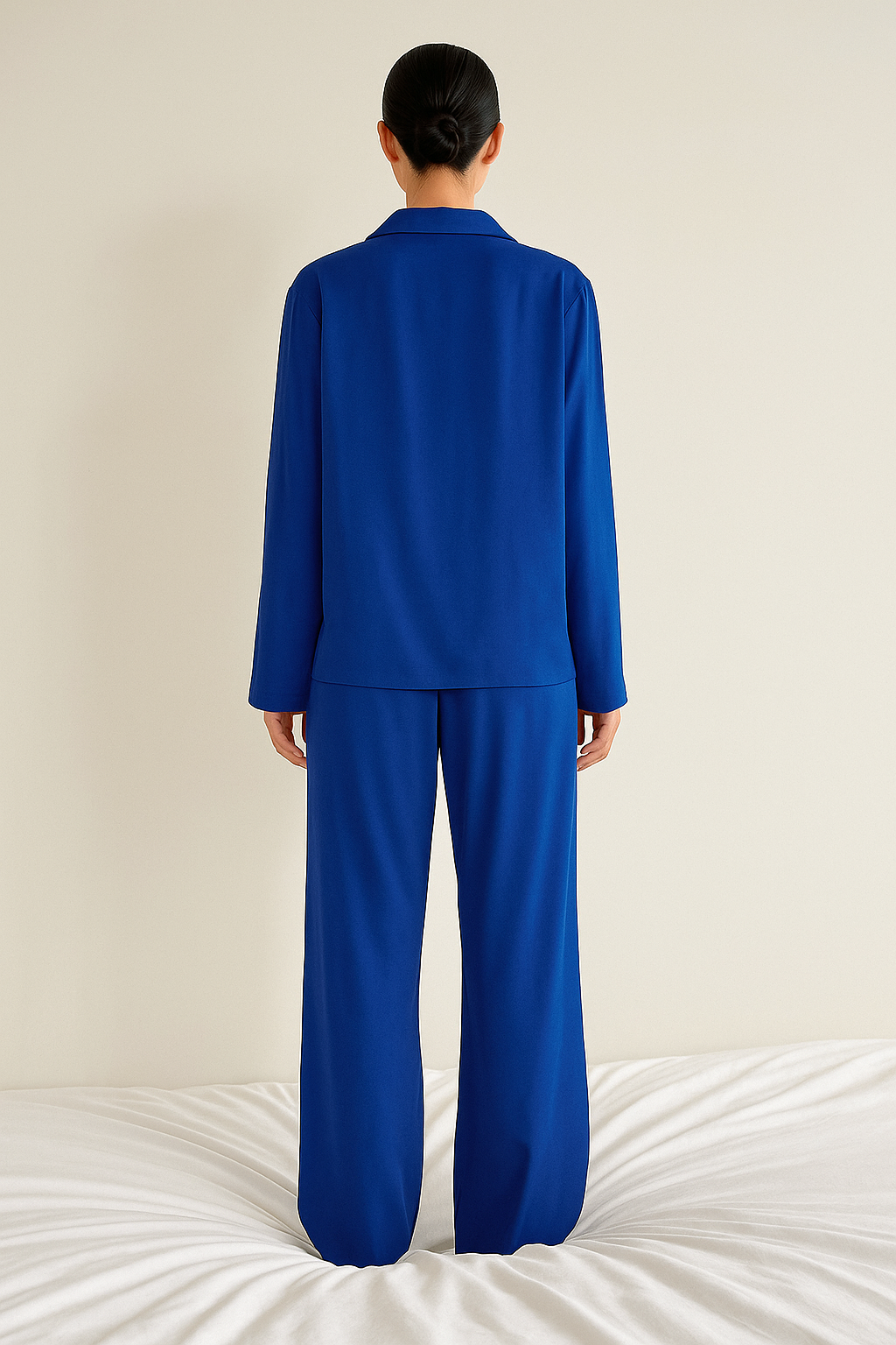 Madison | Relaxed Satin Wide Leg Pajamas Set