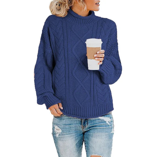Margaret | Chic Cable Knit Turtleneck Sweater