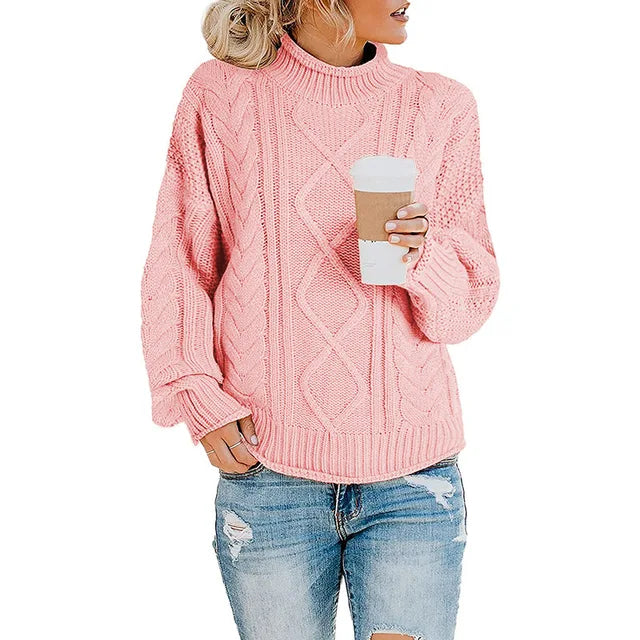 Margaret | Chic Cable Knit Turtleneck Sweater