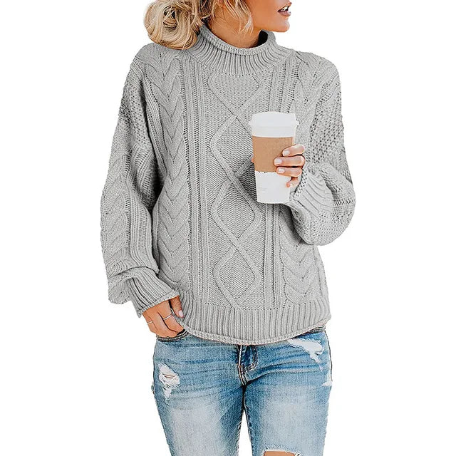 Margaret | Chic Cable Knit Turtleneck Sweater