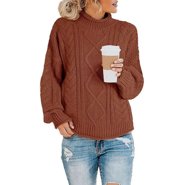 Margaret | Chic Cable Knit Turtleneck Sweater