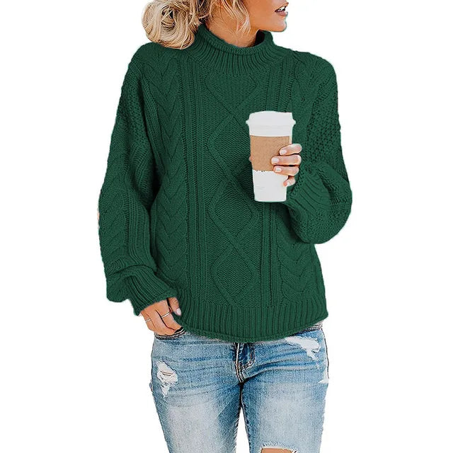 Margaret | Chic Cable Knit Turtleneck Sweater