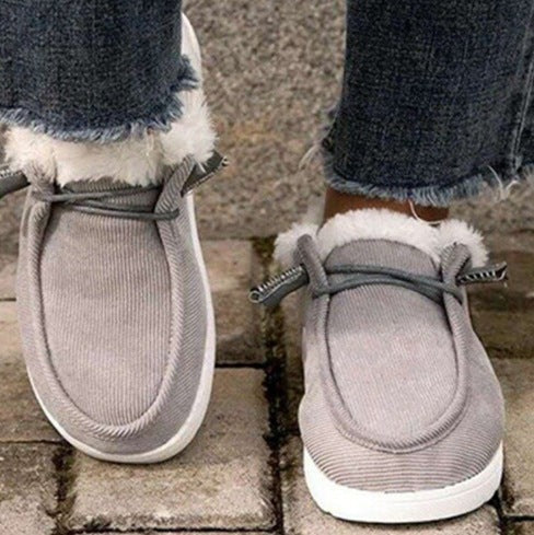 Margaret | Refined Fuzzy Lined Moccasin Slippers