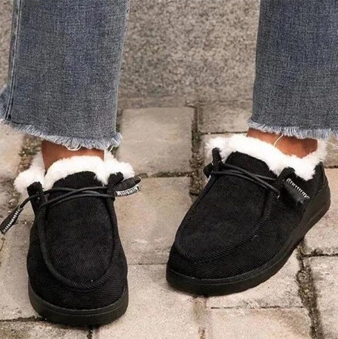 Margaret | Refined Fuzzy Lined Moccasin Slippers