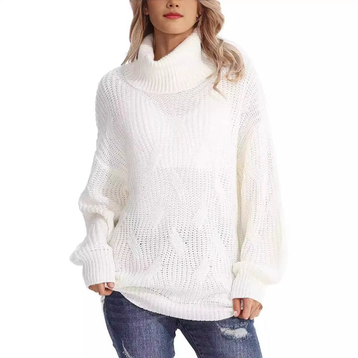 Maria | Cozy Oversized Cable Knit Turtleneck Sweater