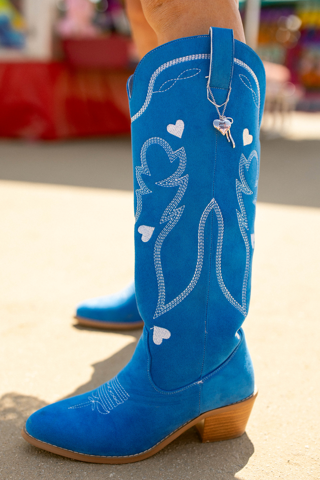 Maria | Effortless Western Heart Embroidered Knee High Boots