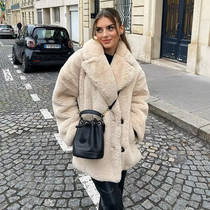Marilyn | Polished Long Teddy Fur Coat