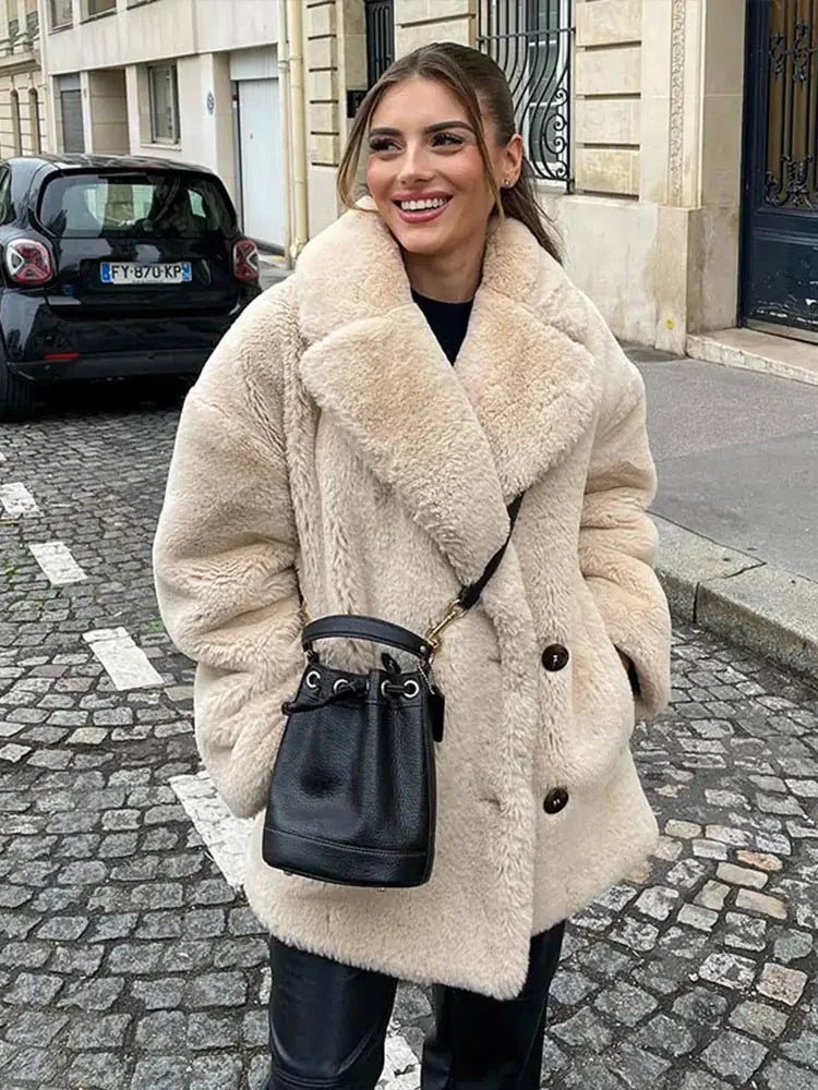 Marilyn | Polished Long Teddy Fur Coat