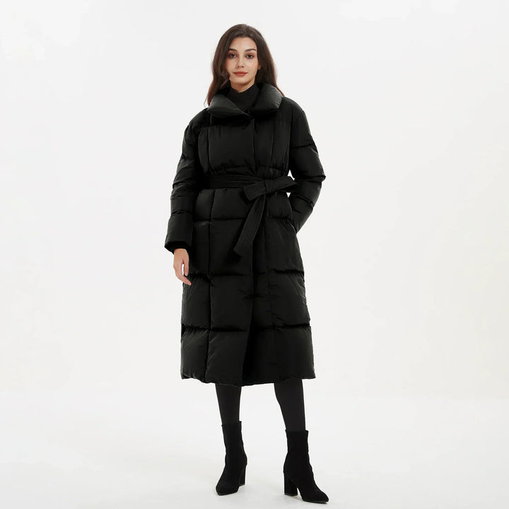 Marilyn | Relaxed Belted Long Puffer Jacket Coat