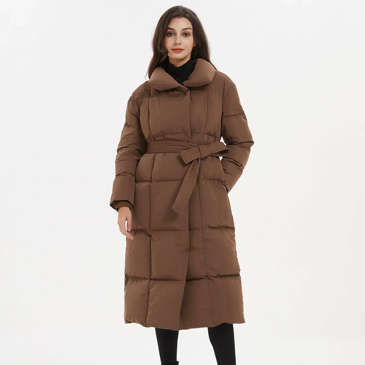 Marilyn | Relaxed Belted Long Puffer Jacket Coat