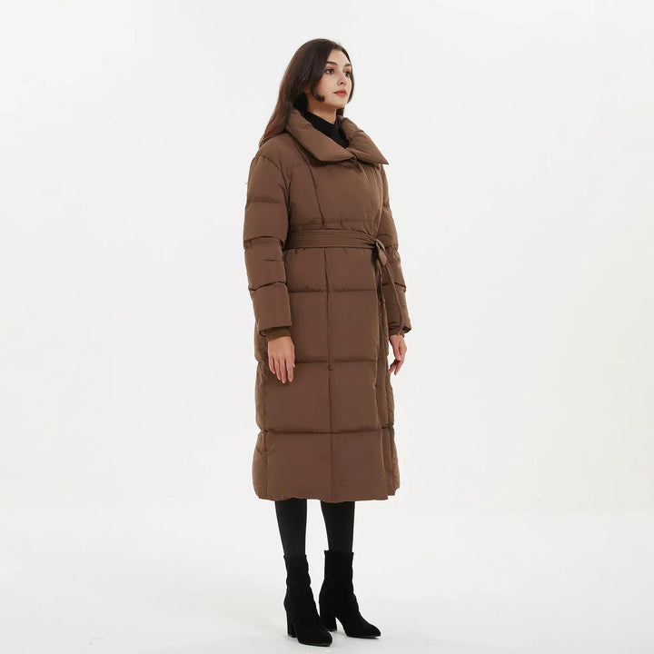 Marilyn | Relaxed Belted Long Puffer Jacket Coat
