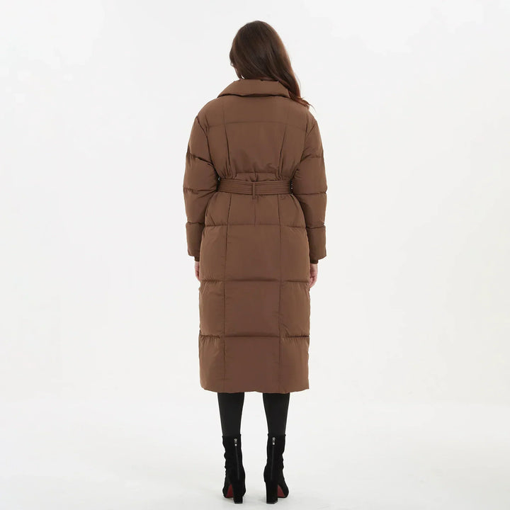 Marilyn | Relaxed Belted Long Puffer Jacket Coat