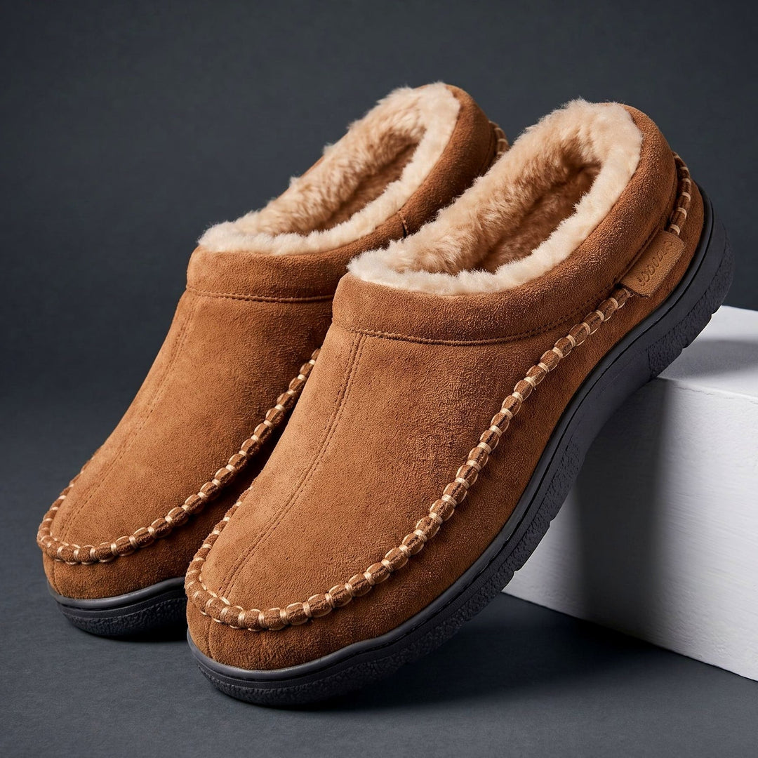 Mark | Plush-Lined Slip-On Moccasin Mens Slippers