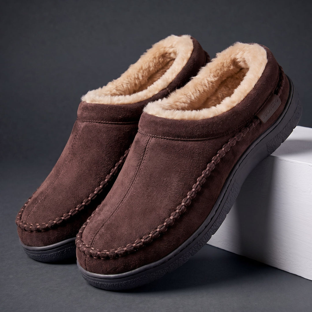 Mark | Plush-Lined Slip-On Moccasin Mens Slippers