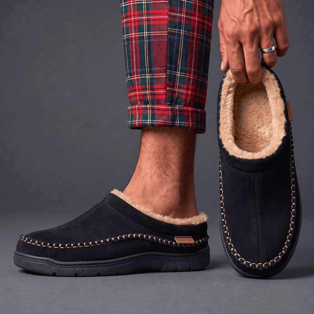 Mark | Plush-Lined Slip-On Moccasin Mens Slippers