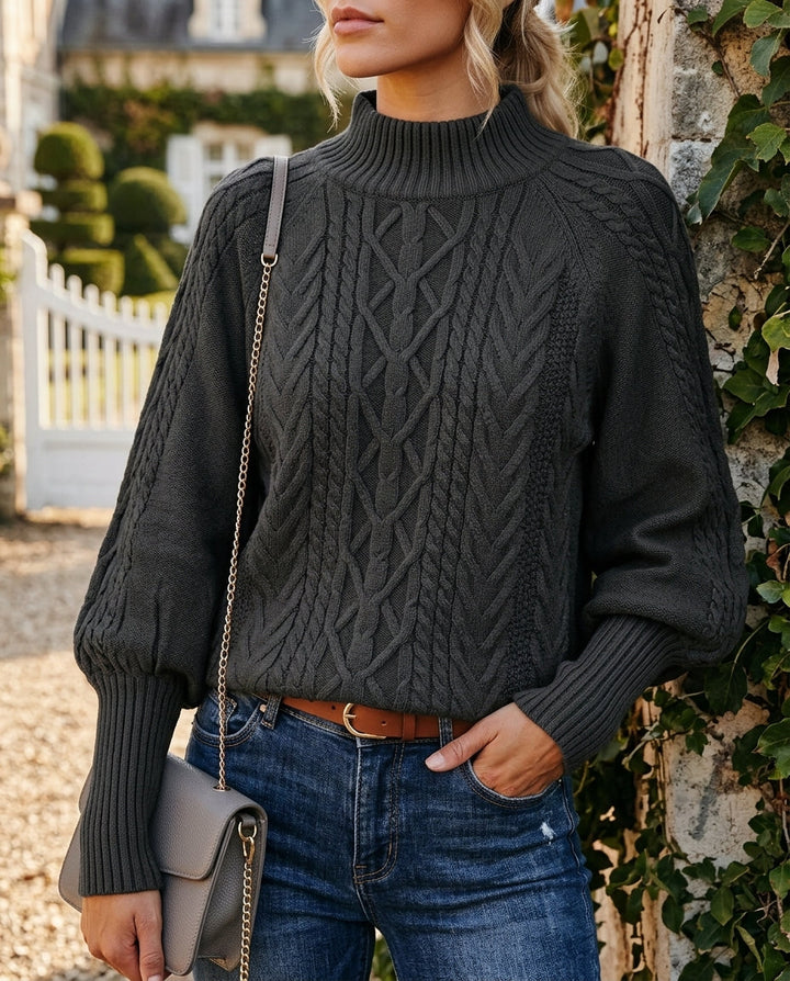 Martha | Cozy Cable Knit Turtleneck Sweater