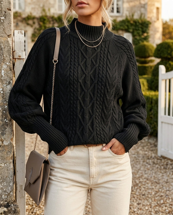 Martha | Cozy Cable Knit Turtleneck Sweater
