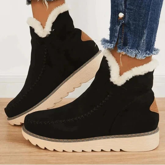 Mary | Stylish Plush-Lined Ankle Snow Boots