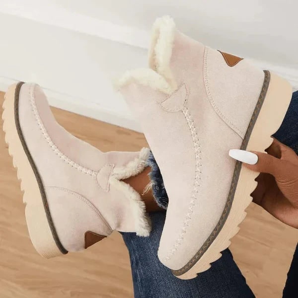 Mary | Stylish Plush-Lined Ankle Snow Boots
