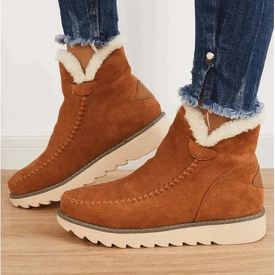 Mary | Stylish Plush-Lined Ankle Snow Boots