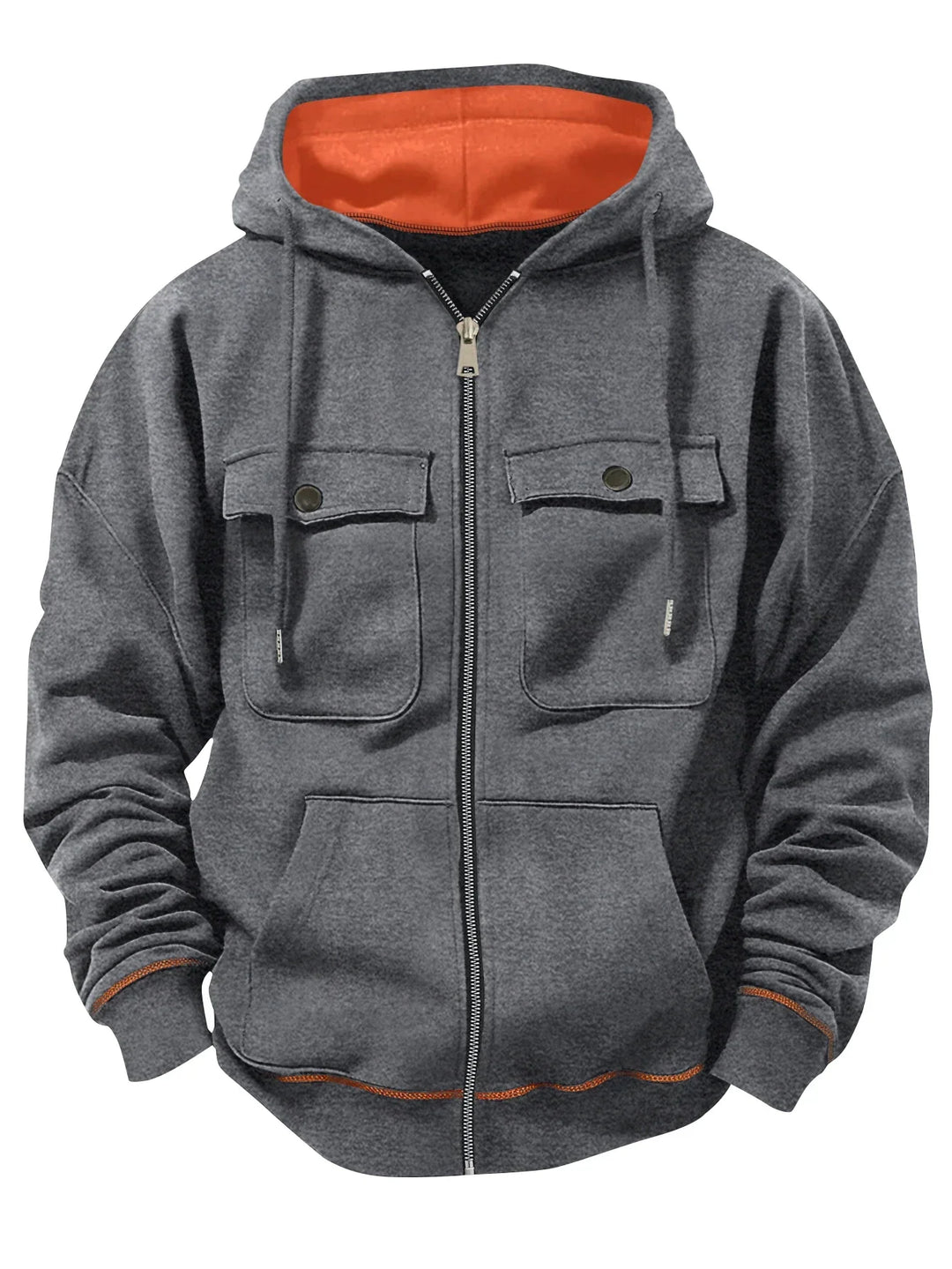 Matthew | Flap Pocket Full Zip Mens Hoodies
