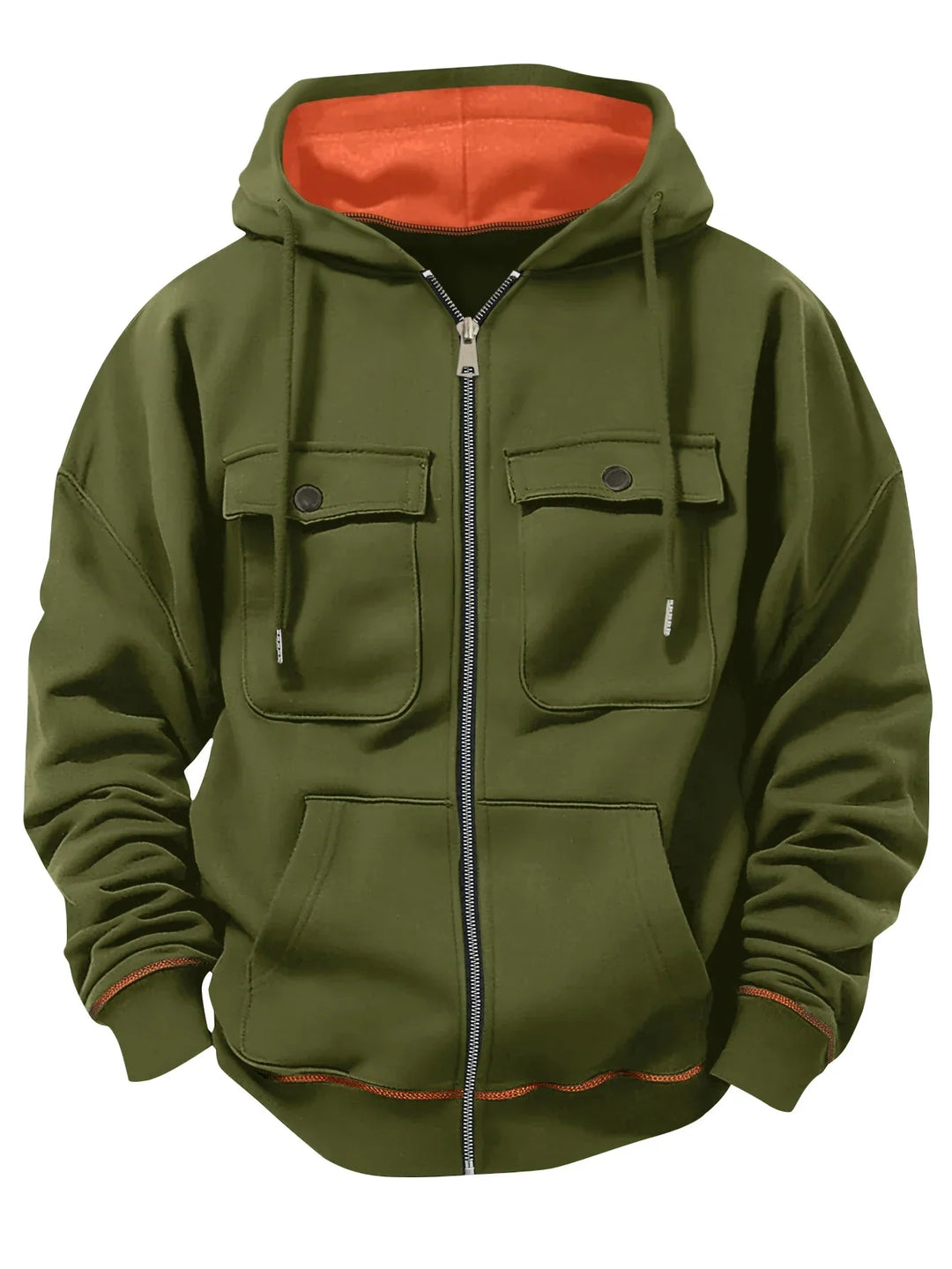 Matthew | Flap Pocket Full Zip Mens Hoodies