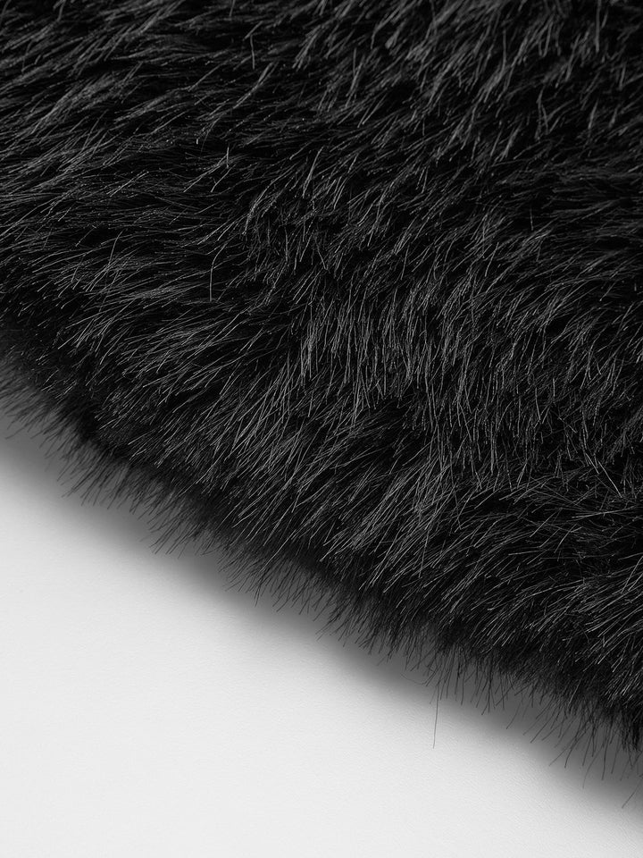Megan | Graceful Plush Textured Fur Coat