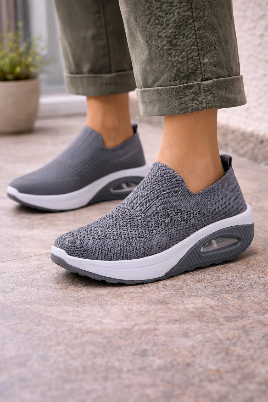 Megan | Knit Slip-On Supportive Walking Shoes