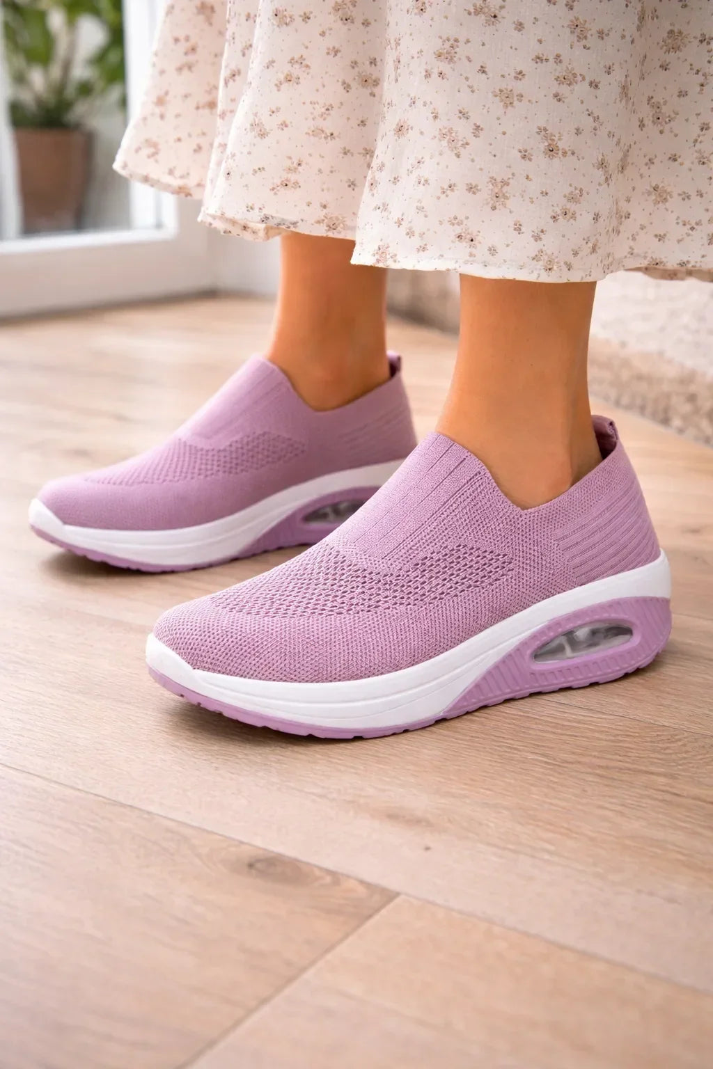 Megan | Knit Slip-On Supportive Walking Shoes