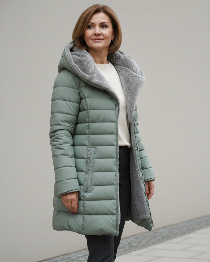 Melissa | Graceful Hooded Plush-Lined Puffer Jacket