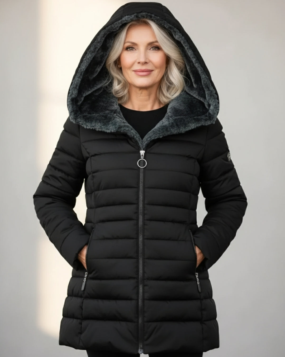 Melissa | Graceful Hooded Plush-Lined Puffer Jacket