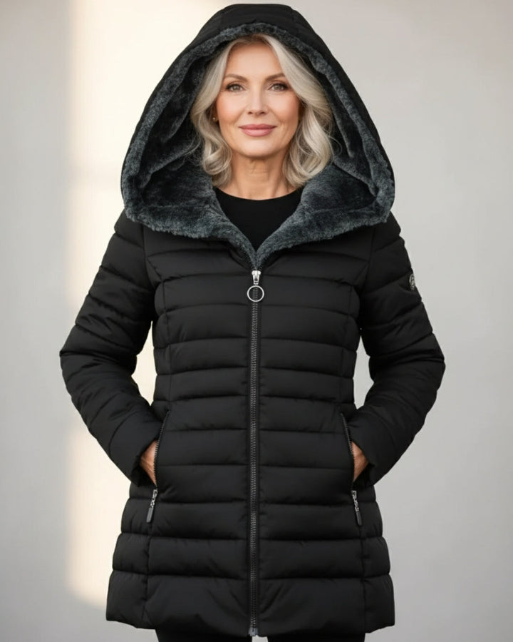 Melissa | Graceful Hooded Plush-Lined Puffer Jacket