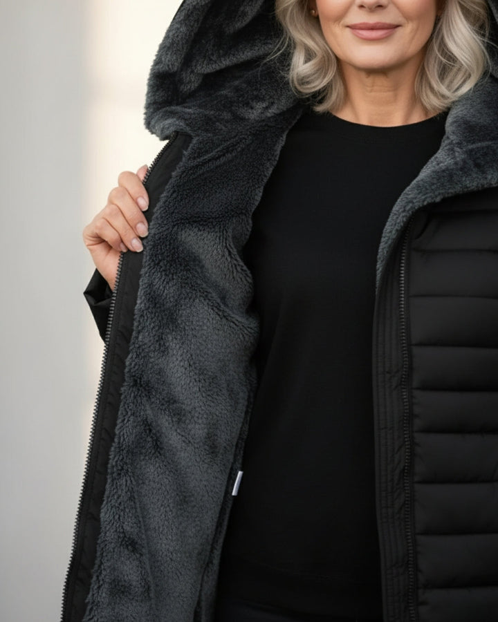 Melissa | Graceful Hooded Plush-Lined Puffer Jacket