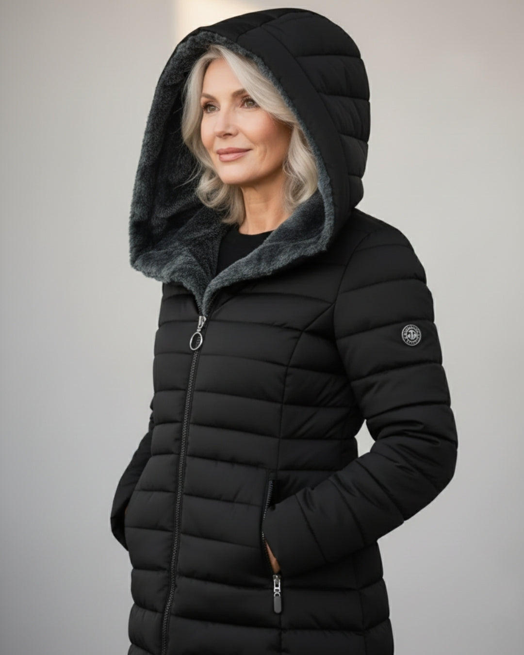 Melissa | Graceful Hooded Plush-Lined Puffer Jacket