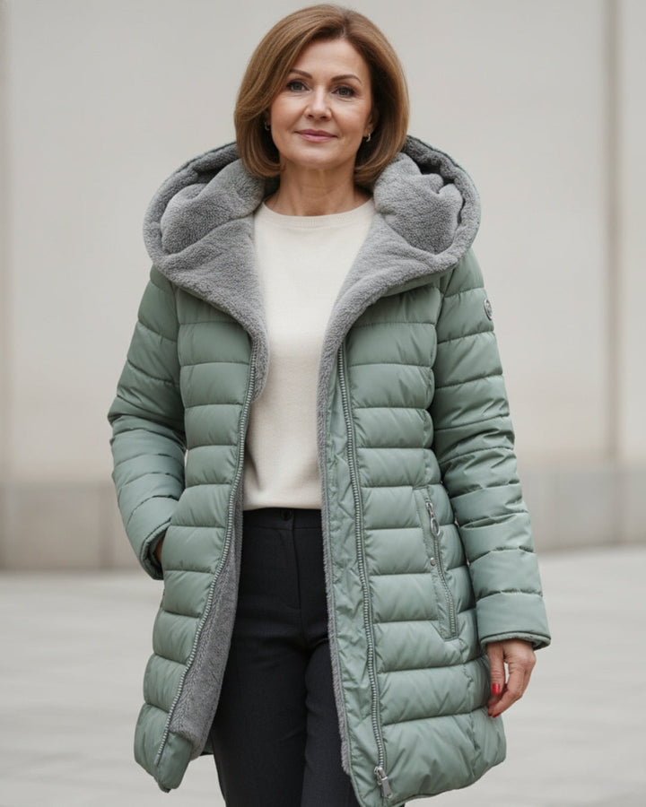 Melissa | Graceful Hooded Plush-Lined Puffer Jacket